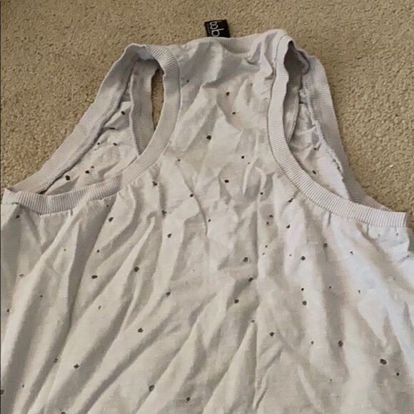 Bobi distresses racerback gray tank XS - Picture 3 of 3